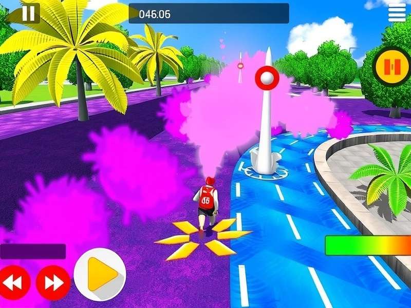 Holi Color Run Extreme Gameplay